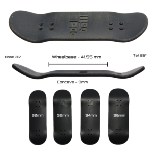 Plas-Tech Obsidian EcoFiber Fingerboard